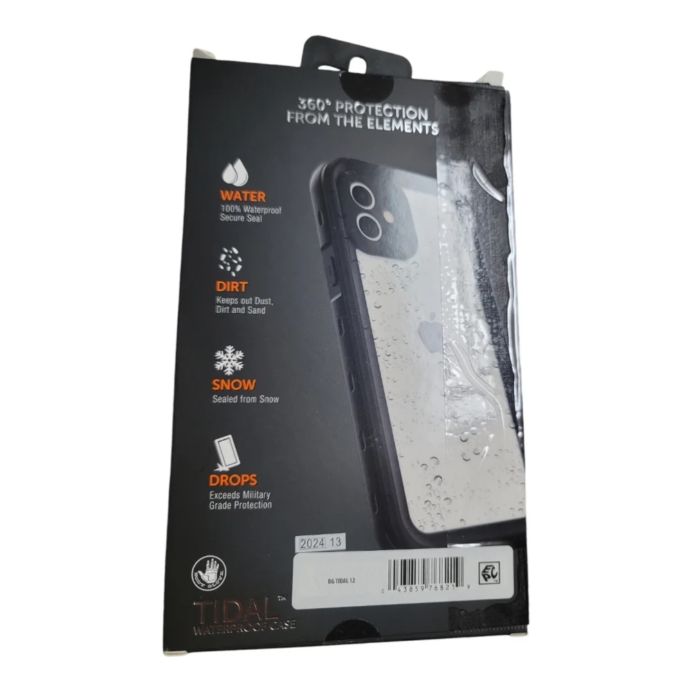Body Glove Tidal Waterproof Case 6 ft Drop Tested For iPhone 12 - Open Box